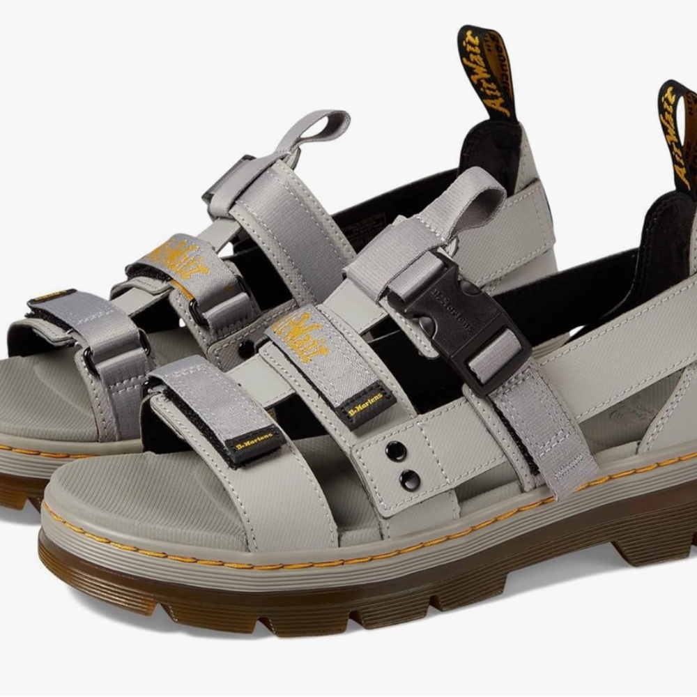 Silver and Gray Sandals